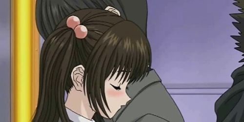 Saucy anime honey getting fingered