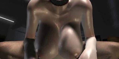 Crazy animated babe getting jizzload