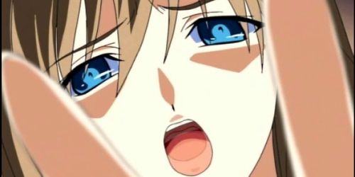 Bondage hentai gets hand shoved ass and pussy
