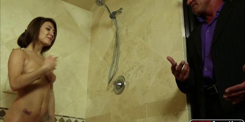 Jojo Kiss gets naughty inside the shower