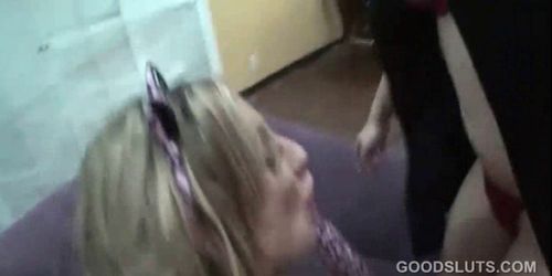 Nasty girls drinking and fucking at orgy party