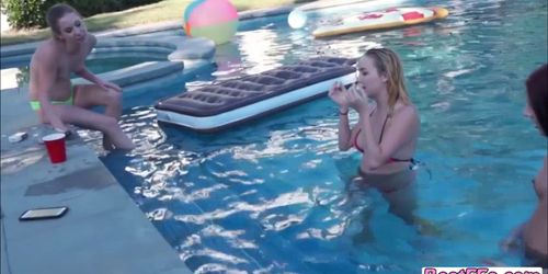 Hottie teens gets fucked by their Drone Hunter Neighbor
