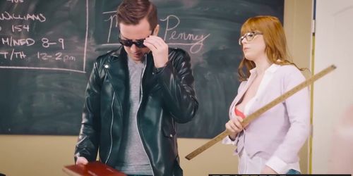 Brazzers - Big Tits at School - The Substitute Slut scene starring Penny Pax and Jessy Jones