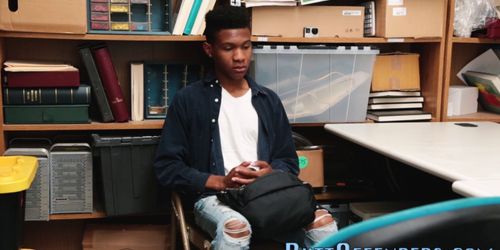 Ebony teen shoplifter - video 3