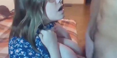 Huge boobs teen gets huge facial - video 1