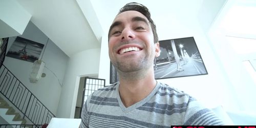 Stepbro gets his cock sucked away by her stepsis Izzy Lush
