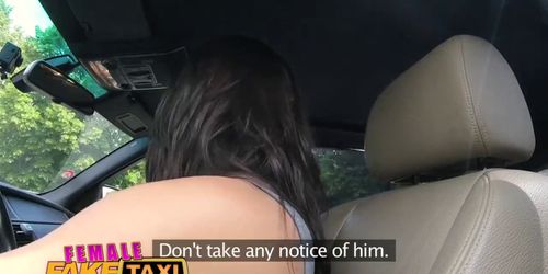 Female Fake Taxi Expert pussy licking makes sexy czech driver cum