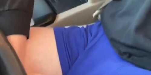 Dude Gets Handjob And Blowjob In Car