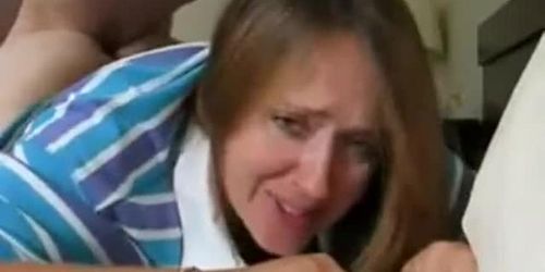 MILF with big ass gets an anal creampie