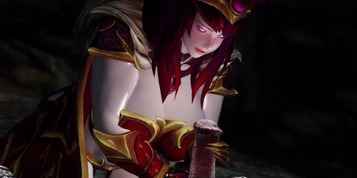 skyrim red Dragon Queen Alexstrasza troll sex