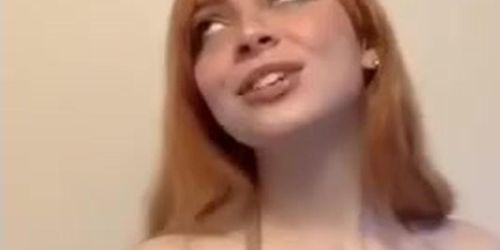 Amateur Redhead TikTok Teen likes Big Cocks