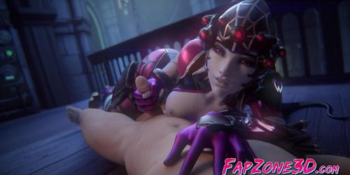 Overwatch 3D Widowmaker Enjoy a Huge Massive Cock