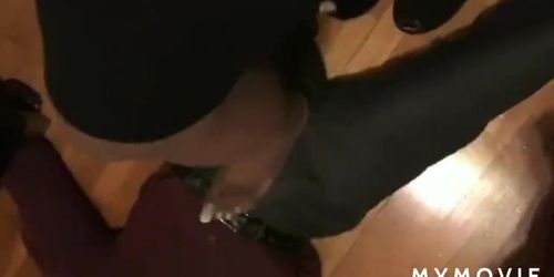 Neighbor Footjob on Pants Compilation