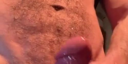 Sexy hairy cumshot