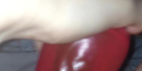 Teens First Time With 8" Dildo