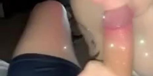 POV Snapchat Teen sucks my cock 