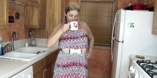 We Are Hairy - Alicia Silver masturbates in her kitchen after tea