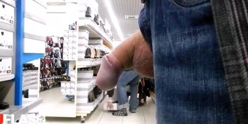 Cock Flash Milf Shopping For Shoes