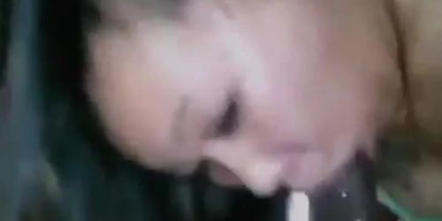 Cum hungry Asian girl loves sucking BBC