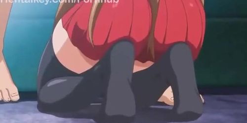 Hentai Blowjob in Black Stockings