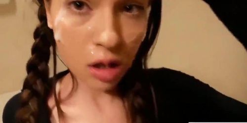 Cum in mouth and face compilation 1