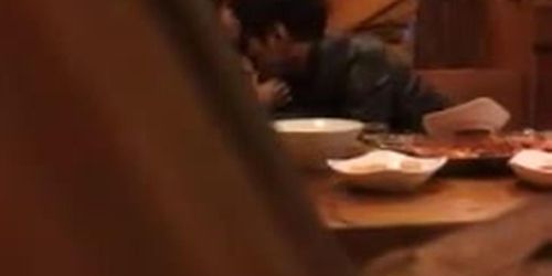 Caught Eating Pussy in Restaurant