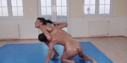 Defeated XXX SexFight: Lesbian Oil Wrestling