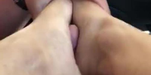 Parking Lot Footjob 