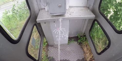 Pissing: Using the Roadside Phonebooth as my Urinal (Nestee Shy)