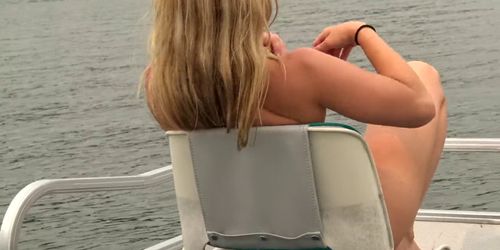 Blonde Teen Step Sis Gets Public Creampire On Boat!