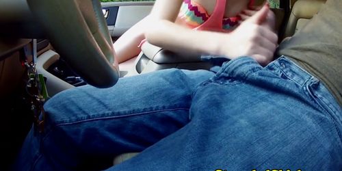 Hitchhiking teen wants sex right now POV
