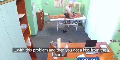 FakeHospital Claustrophobic sexy russian blonde seems to love gorgeous nurses tight confined spaces