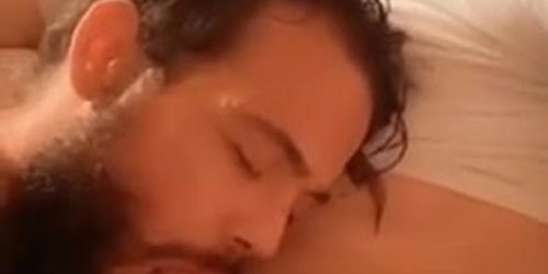 Hot bearded Latin straight guy gets facial from Ts Mimi 