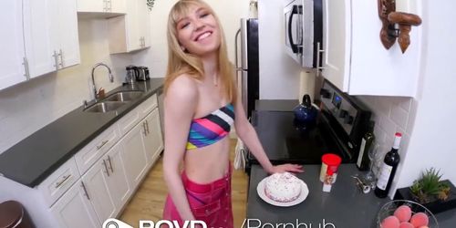 POVD Birthday Girl Fucked With Creamy Frosting In Mouth (Mackenzie Moss)