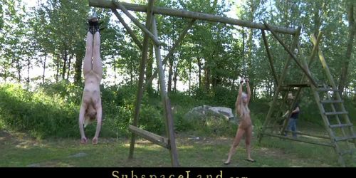 SUBSPACELAND - Young innocent blondes double perverted by kinky dominator
