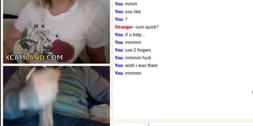 Blondie Teases Omegle Dude