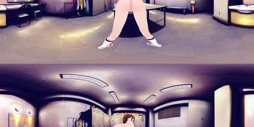 VR 360 Gloria Yuri Sex in the waiting room revised