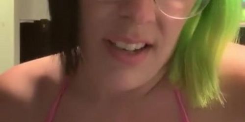 I caught you jerking your tiny cock