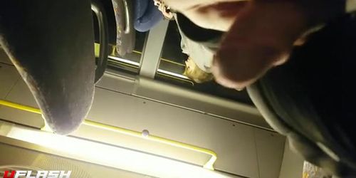 cum for teen at bus