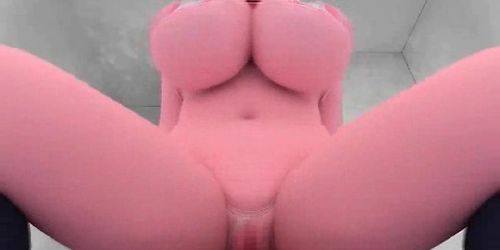 Animated slut with massive tits