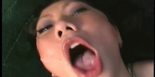 Shaved asian girl sucking and fucking part5