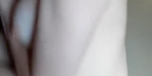 Deepthroating girl swallows