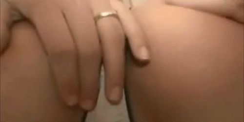 Super hot blonde girl creampied by asian guy