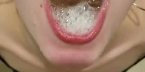 Slut drinks more piss