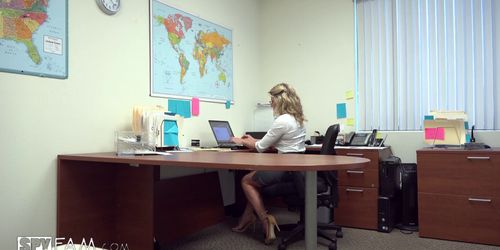 Spy Fam - Step-Son Sexually Harassed By Step-Mom At Work (Cory Chase)