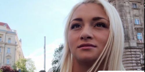 Alive Bell gets fucked in public and receives a sticky load of cum