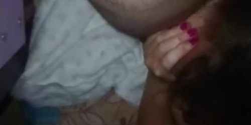 Sucking cock and balls
