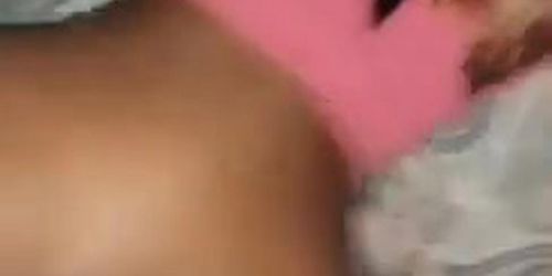 Short black girl takes backshots bbc