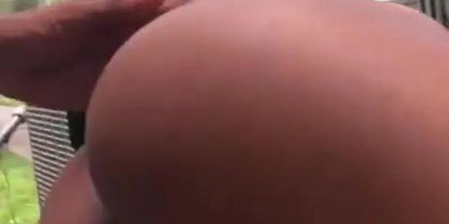 Fucking my X outside