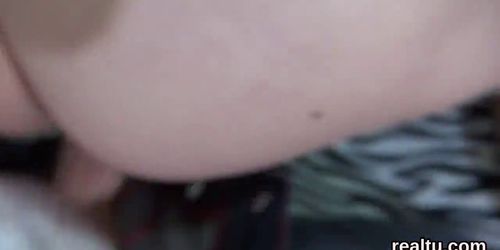 Luscious czech teenie gets seduced in the supermarket and poked in pov